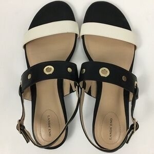 Lands End Womens Sandals Size 8 Neve Grommet